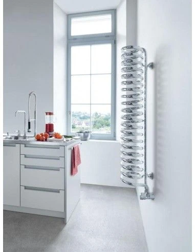 Radiador Toallero Zehnder Runtal Spirale Cromado 3 Radiador Toallero Zehnder Runtal Spirale Cromado - Imagen 3