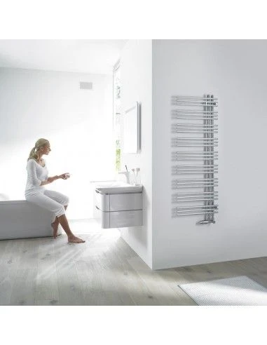 Radiador Toallero Zehnder Yucca Asym Cromado 1 Radiador Toallero Zehnder Yucca Asym Cromado