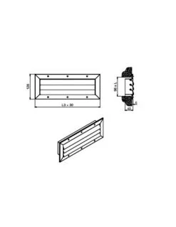 Rejilla Salida De Aire A Techo Para Radiadores Thermor Pareo Integrado 400