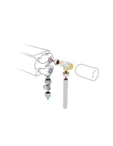 Set De Conexiones Para Radiadores Jaga 222 3/4" Eurocono 2 Set De Conexiones Para Radiadores Jaga 222 3/4" Eurocono - Imagen 2