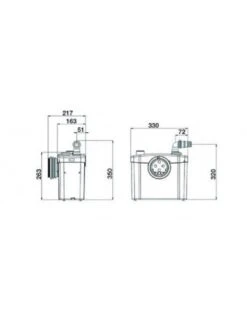 Triturador WC+Lavabo SFA SANITOP -Gasfriocalor Tienda triturador wc lavabo sfa sanitop 1