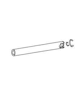Tubo Coaxial Para Salida De Gases Domusa 1 M Diámetro 60/100
