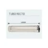 Tubo Recto 1000 Mm De Chimenea Inox Para Estufas De Pellets Lasian De 80 Mm