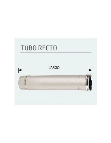 Tubo Recto 1000 Mm De Chimenea Inox Para Estufas De Pellets Lasian De 80 Mm 1 Tubo Recto 1000 Mm De Chimenea Inox Para Estufas De Pellets Lasian De 80 Mm
